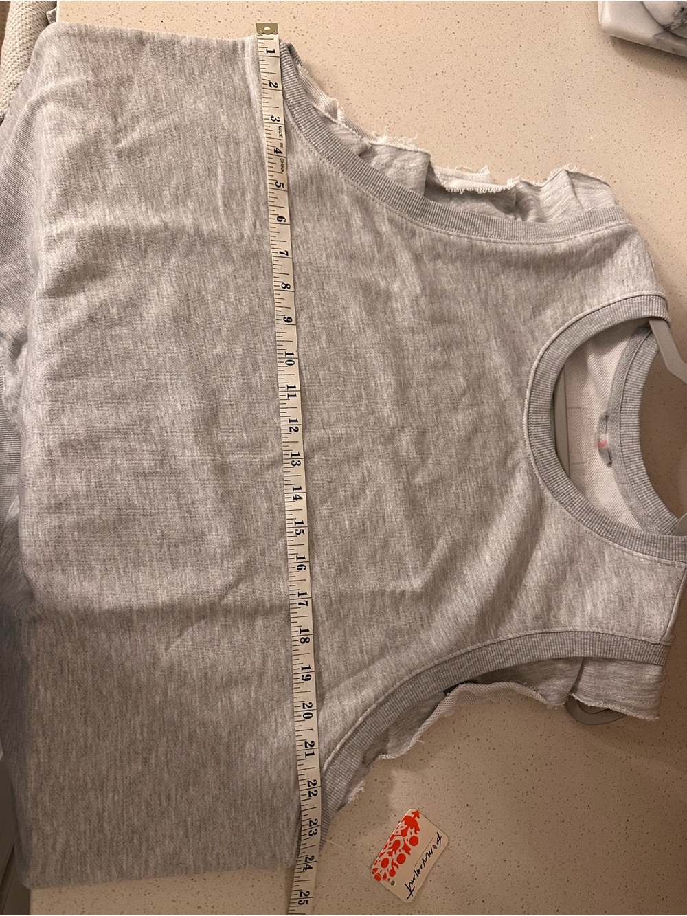 Free People Light Gray Flutter Ruffle Tank - Picture 3 of 6